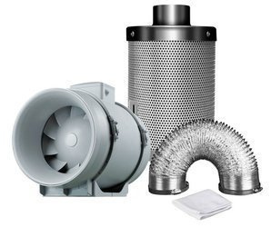 Ventilation kit TT125 280m3/h + Mastercarbo 400m3/h