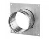 Wall flange square Ø125mm