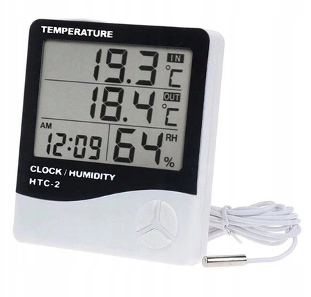 Digital Hygrometer/Thermometer with temperature sensor HTC2